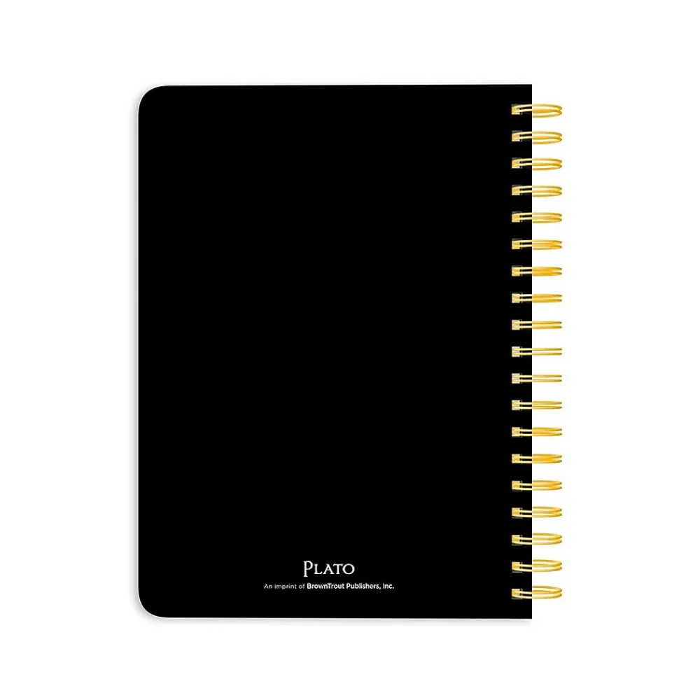 Academic Planners|Plato 2024 6" x 7.75" Academic & Calendar Weekly Planner, Paperboard Cover, Black (9781975457396)