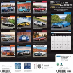 2025 Calendars|Plato 2025 American Sports Cars 12" x 12" Monthly Wall Calendar (9781975480103)