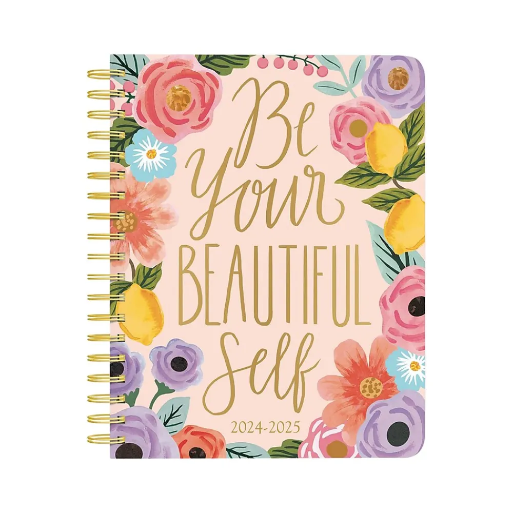 Academic Planners|Plato 2024-2025 Bonnie Marcus OFFICIAL 6" x 7.75" Academic & Calendar Weekly Planner, Paperboard Cover, Multicolor