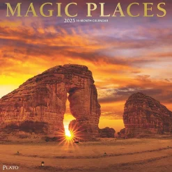 2025 Calendars|Plato 2025 Magic Places 12" x 12" Monthly Square Wall Calendar (9781975478896)