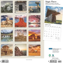 2025 Calendars|Plato 2025 Magic Places 12" x 12" Monthly Square Wall Calendar (9781975478896)