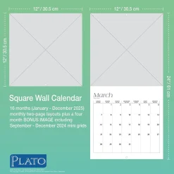 2025 Calendars|Plato 2025 Monet's Garden 12