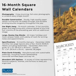 2025 Calendars|BrownTrout 2025 Plato Motivation 12