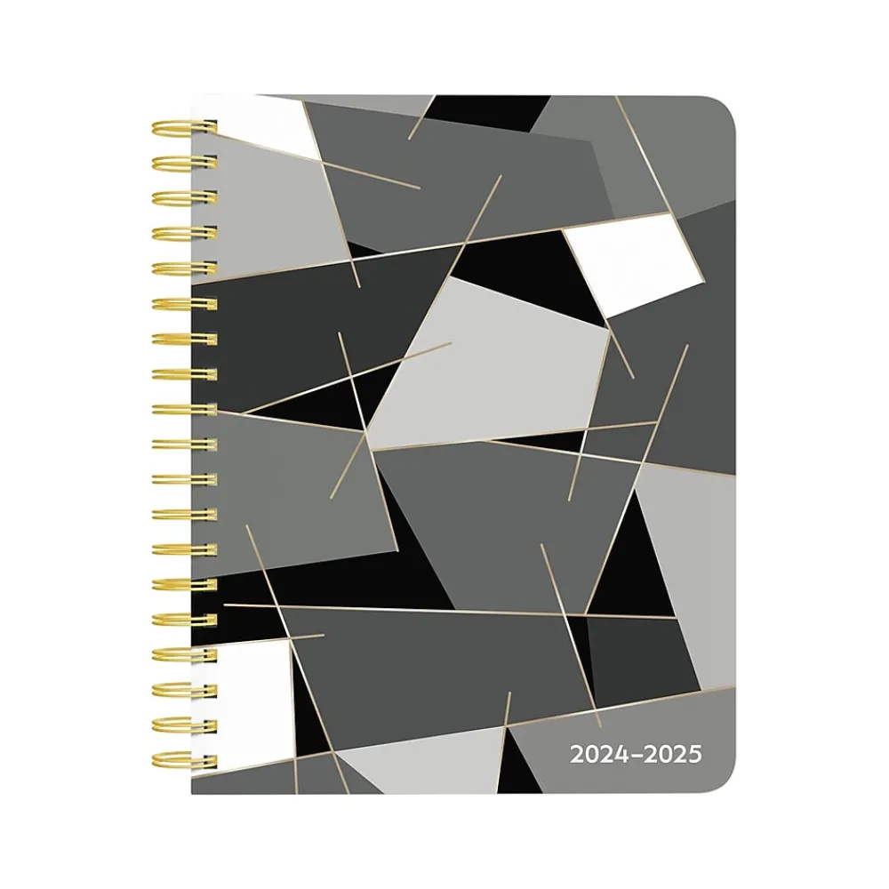 Academic Planners|Plato 2024-2025 Pen & Ink 6" x 7.75" Academic Weekly Planner, Hardcover, Ivory/Ebony (9781975480417)