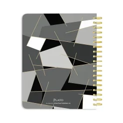 Academic Planners|Plato 2024-2025 Pen & Ink 6" x 7.75" Academic Weekly Planner, Hardcover, Ivory/Ebony (9781975480417)