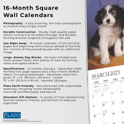 2025 Calendars|Plato 2025 Puppy Pals 12