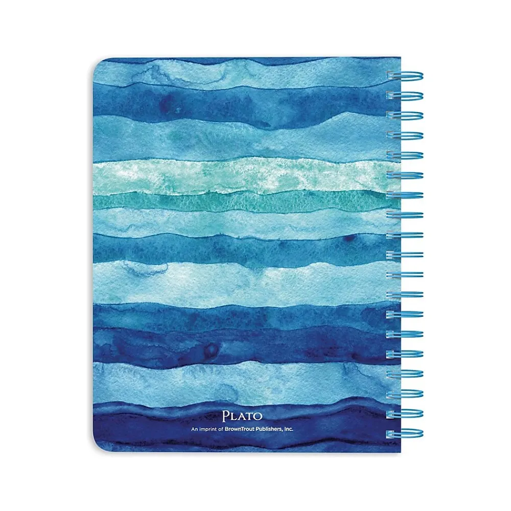 Academic Planners|Plato 2024-2025 Seaside Currents 6" x 7.75" Academic & Calendar Weekly Planner, Paperboard Cover, Multicolor (9781975480424)