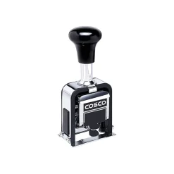 Stamps & Stamp Pads|Cosco 2000 PLUS Automatic Numbering Machine, 8 wheels, Self-Inking, Black 3/4" x 1/4" (026138)