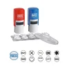 Stamps & Stamp Pads|2000 Plus Deluxe Office Kit Stamp Set, Assorted 5/8" Designs, Blue and Red Inks (030459)
