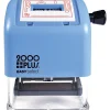 Stamps & Stamp Pads|2000 Plus Easy Select Date and PAID Self-Inking Stamp, 1" x 1-13/16" Impression, Red ink (011093)
