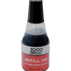 Stamps & Stamp Pads|2000 Plus Ink Refills for Self-Inking Stamp Pads, Black, 24/Carton (032962-CT)