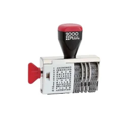Stamps & Stamp Pads|2000 Plus Message/Date Rectangle Stamps, , Black Ink (010180)