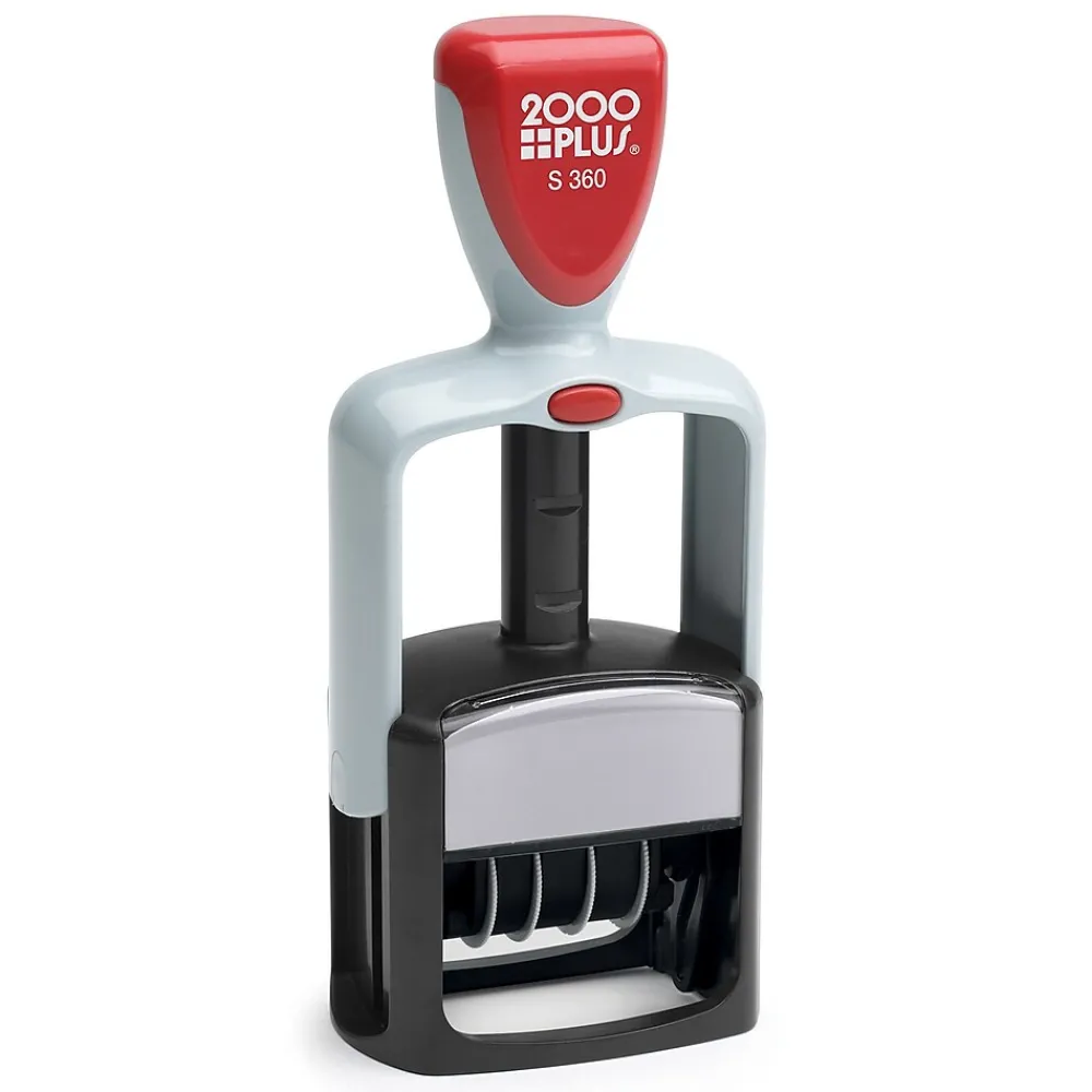 Stamps & Stamp Pads|2000 Plus S 360 Dater, RECEIVED, PAID, ENTERED, FAXED, Blue and Red Inks (032519)