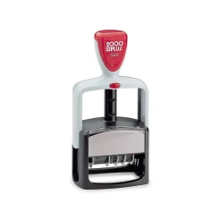 Stamps & Stamp Pads|2000 Plus S Self-Inking Message/Date Rectangle Stamp, Black Ink (011029)