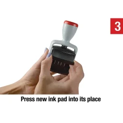 Stamps & Stamp Pads|2000 Plus S-360 Self-Inking RECEIVED Rectangle Stamp, Blue/Red Ink (011034)