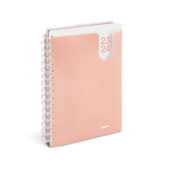 Academic Planners|Poppin 2023-2024 6" x 8.5" Academic Weekly & Monthly Planner, Blush (109412)