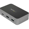 StarTech 3 Port USB C 3.1 Gen 2 Hub with Ethernet Adapter - 10Gbps USB Type C to 2x USB-A 1x USB-C - Powered Hub w/ Fast Charging