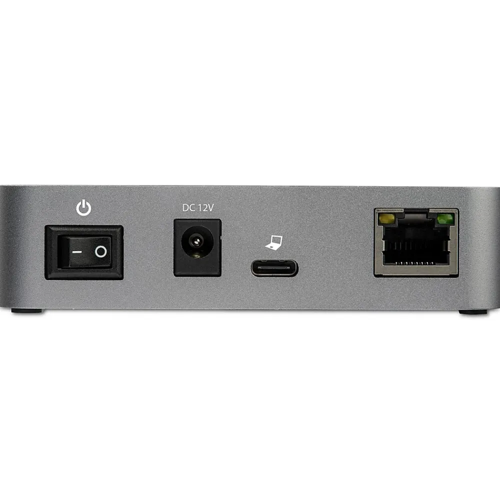 StarTech 3 Port USB C 3.1 Gen 2 Hub with Ethernet Adapter - 10Gbps USB Type C to 2x USB-A 1x USB-C - Powered Hub w/ Fast Charging