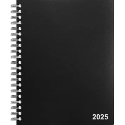 2025 Planners|Staples 2025 8" x 11" Daily Appointment Book, Black (ST21487-25)