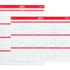 2025 Calendars|Staples 2025 15.69" x 12" Dry Erase Wall Calendar, Red/White (ST53905-25)