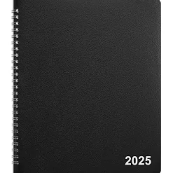 2025 Planners|Staples 2025 7" x 9" Monthly Planner, Black (ST52183-25)