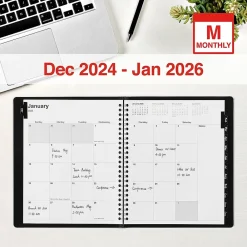 2025 Planners|Staples 2025 7" x 9" Monthly Planner, Black (ST52183-25)