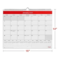 2025 Calendars|Staples 2025 15