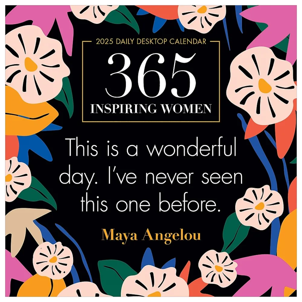 2025 Calendars|TF Publishing 2025 5.25" x 5.25" 365 Inspiring Women Daily Desktop Calendar (25-3060X)
