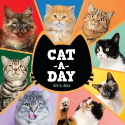 2025 Calendars|TF Publishing 2025 12" x 12" Cat-A-Day Wall Calendar (25-1002)