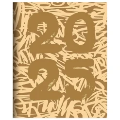2025 Planners|TF Publishing 2025 6.5" x 8" Monthly Planner, Paperboard Cover, Muddy Scribbles (25-4214)
