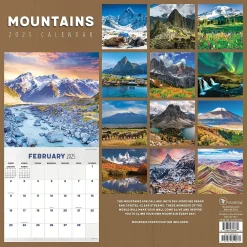2025 Calendars|TF Publishing 2025 12" x 12" Mountains Wall Calendar (25-1017)