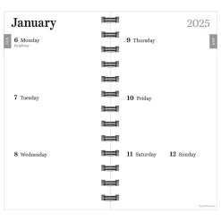 2025 Planners|TF Publishing 2025 3.5" x 6.5" Weekly & Monthly Planner, Paperboard Cover, Green Grass (25-7504)