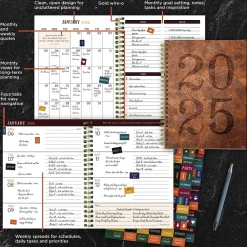 2025 Planners|TF Publishing 2025 Aged Leather 6.5