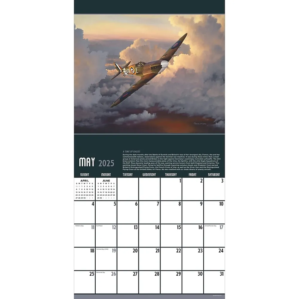 2025 Calendars|TF Publishing 2025 American Aviation 12" x 12" Monthly Wall Calendar (25-1116)