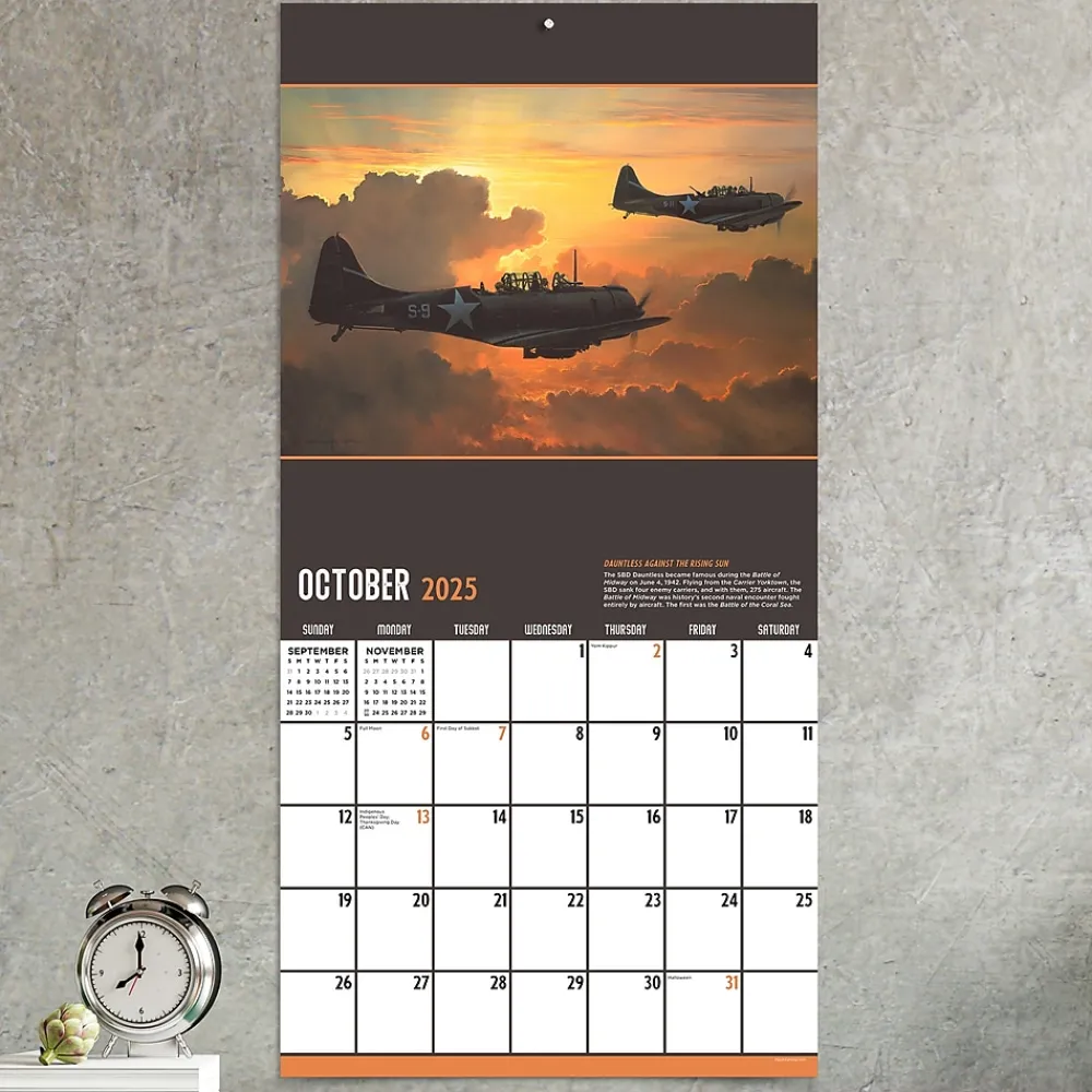 2025 Calendars|TF Publishing 2025 American Aviation 12" x 12" Monthly Wall Calendar (25-1116)