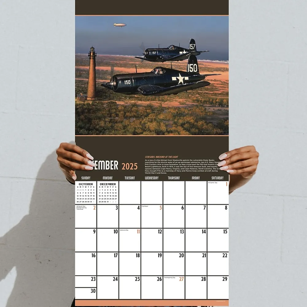2025 Calendars|TF Publishing 2025 American Aviation 12" x 12" Monthly Wall Calendar (25-1116)