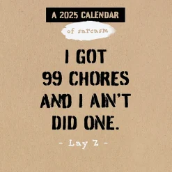 2025 Calendars|TF Publishing 2025 Anti-Affirmations & Sarcasm 7" x 7" Monthly Wall Calendar (25-2100)
