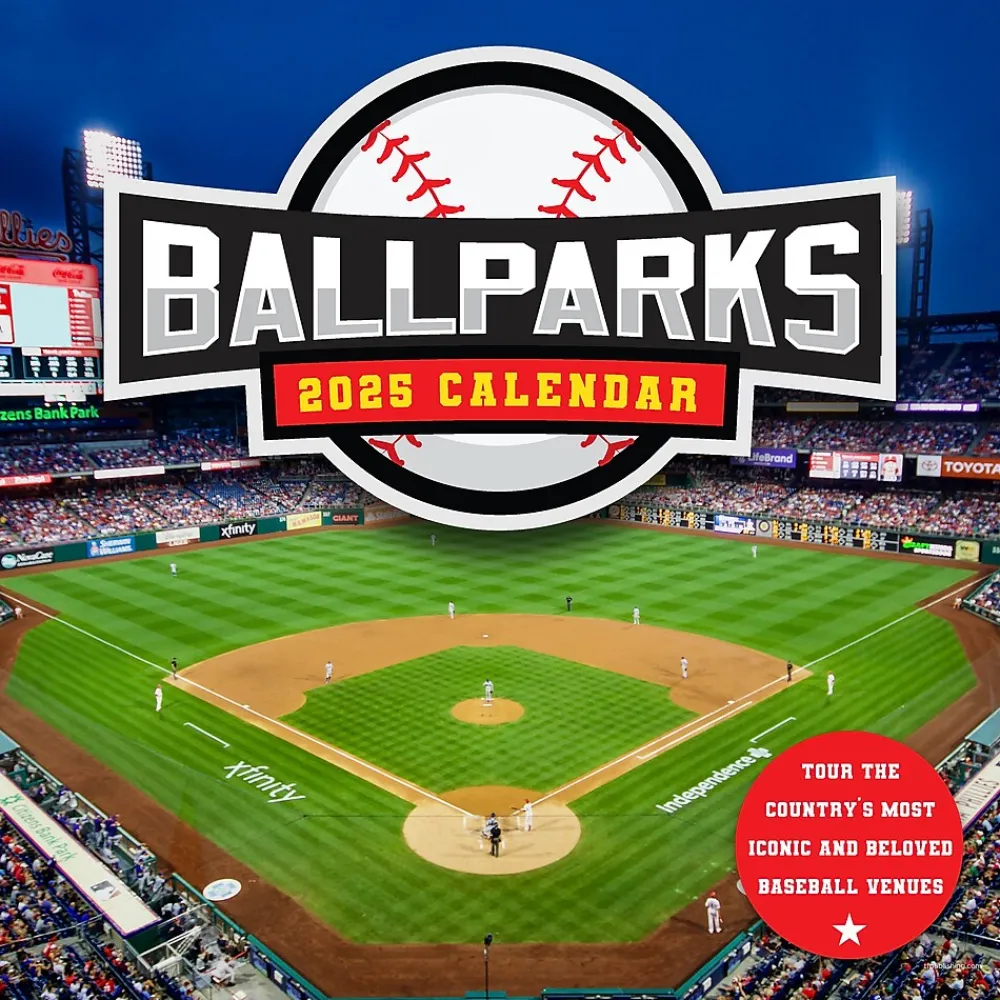 2025 Calendars|TF Publishing 2025 Ballparks 12" x 12" Monthly Wall Calendar (25-1051)