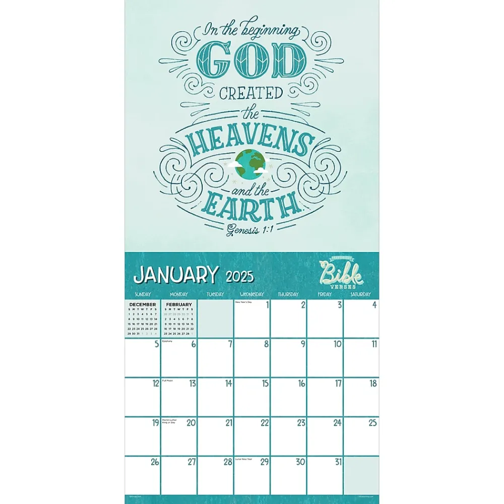 2025 Calendars|TF Publishing 2025 Bible Verses 12" x 12" Monthly Wall Calendar (25-1137)