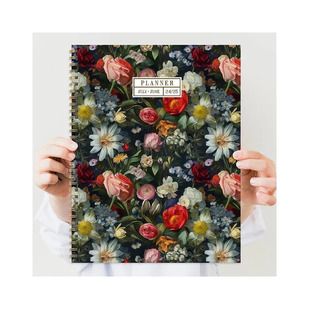 Academic Planners|TF Publishing 2024-2025 Bibliophile Series English Garden 8.5" x 11" Academic Weekly & Monthly Planner, Paperboard Cover