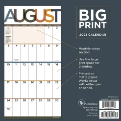 2025 Calendars|TF Publishing 2025 Big Print 7" x 7" Monthly Wall Calendar (25-2111)