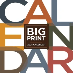 2025 Calendars|TF Publishing 2025 Big Print 12" x 12" Monthly Wall Calendar (25-1104)