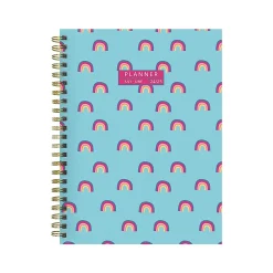 Academic Planners|TF Publishing 2024-2025 Cali Girl Collection Blue Sky Rainbows 6" x 8" Academic Weekly & Monthly Planner, Paperboard Cover