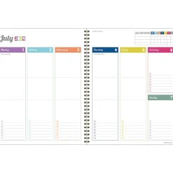 Academic Planners|TF Publishing 2024-2025 Cali Girl Collection Pretty Parrot 8.5" x 11" Academic Weekly & Monthly Planner, Paperboard Cover