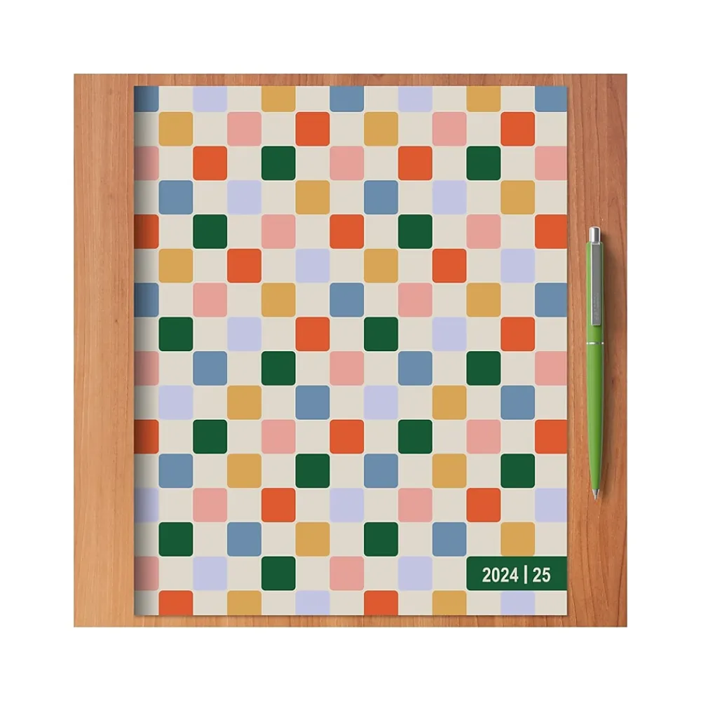Academic Planners|TF Publishing 2024-2025 Color Squad 9" x 11" Academic Monthly Planner, Paperboard Cover, Multicolor (AY25-4504)