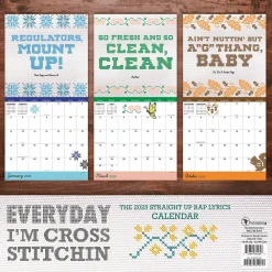 2025 Calendars|TF Publishing 2025 Cross Stitch 12" x 12" Monthly Wall Calendar (25-1133)