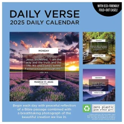 2025 Calendars|TF Publishing 2025 Daily Verse 5.25" x 5.25" Day-to-Day Calendar (25-3006)