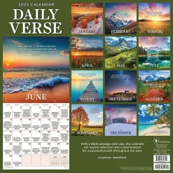 2025 Calendars|TF Publishing 2025 Daily Verse 12" x 12" Monthly Wall Calendar (25-1007)