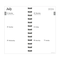 Academic Planners|TF Publishing 2024-2025 Dark As Night 3.5" x 6.5" Academic Weekly & Monthly Planner, Paperboard Cover, Purple (AY25-7502)