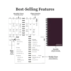 Academic Planners|TF Publishing 2024-2025 Dark As Night 3.5